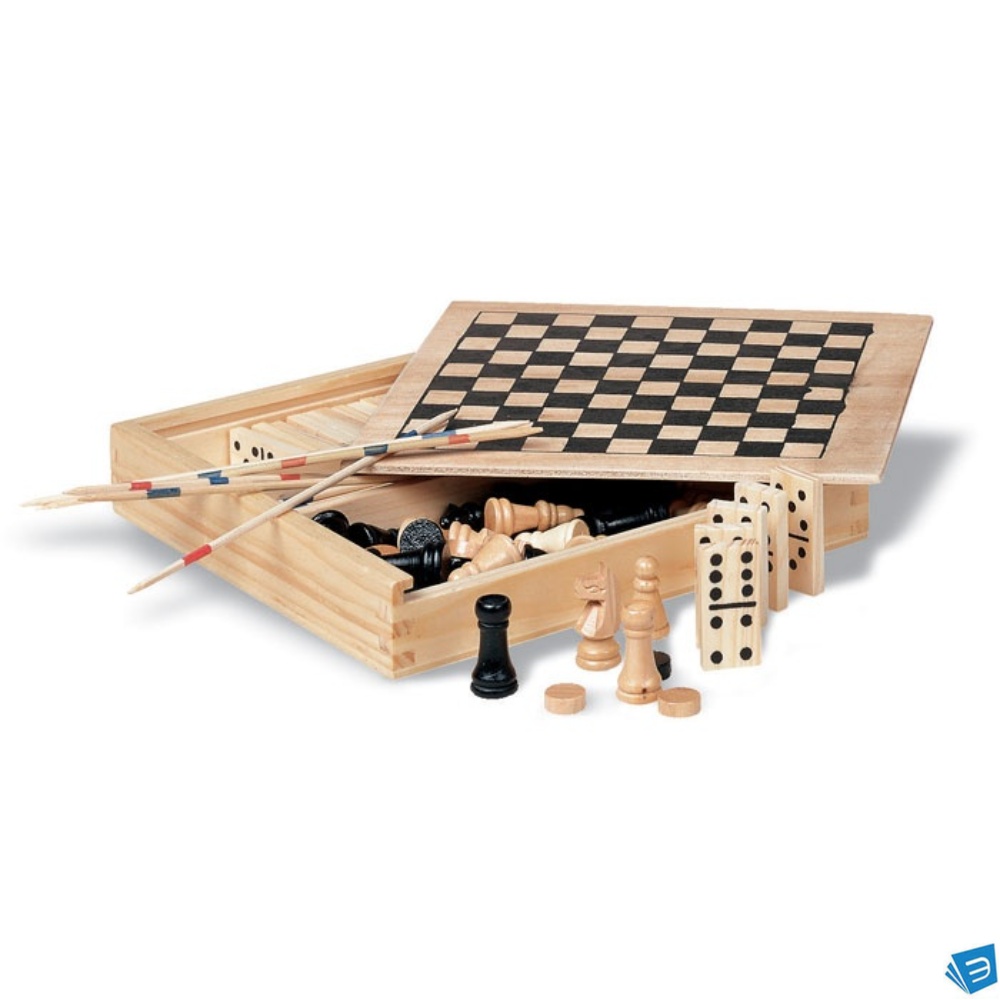 Set giochi 4in1 in legno