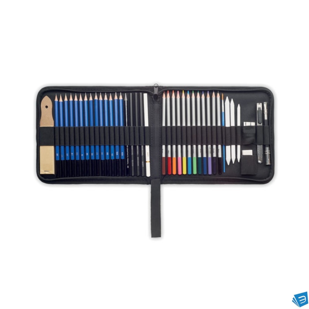 Set arte 40 pezzi in custodia