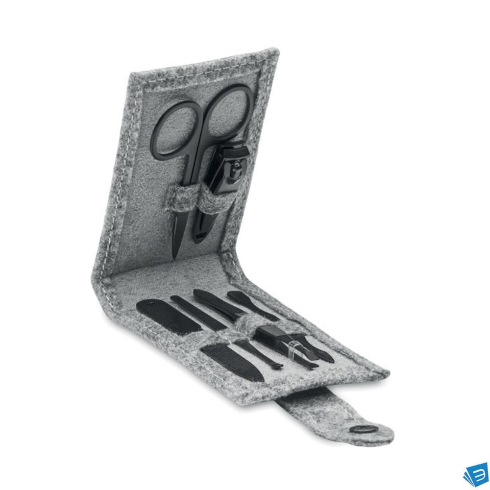 Set manicure 6 pezzi in feltro
