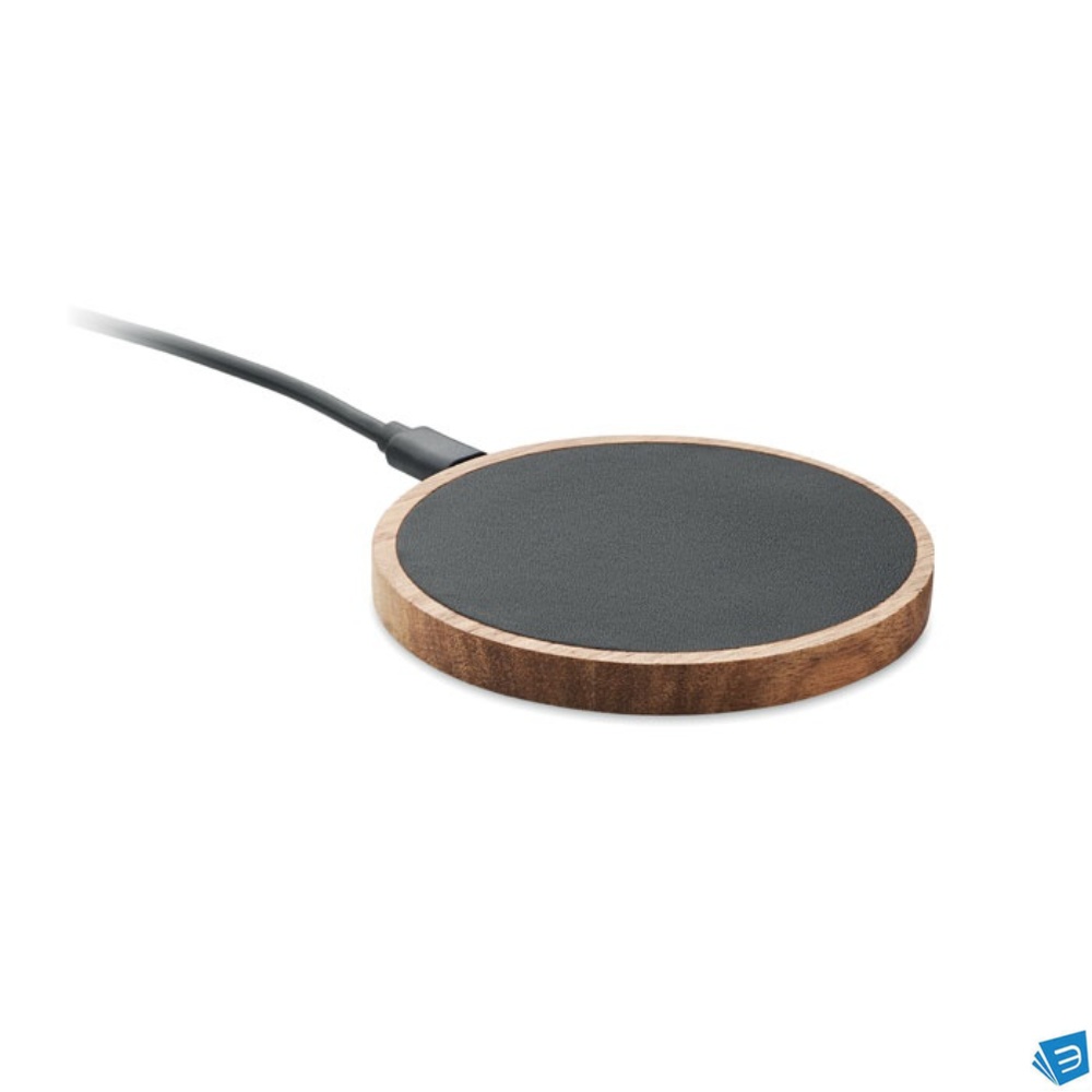 Caricabatterie wireless in acacia