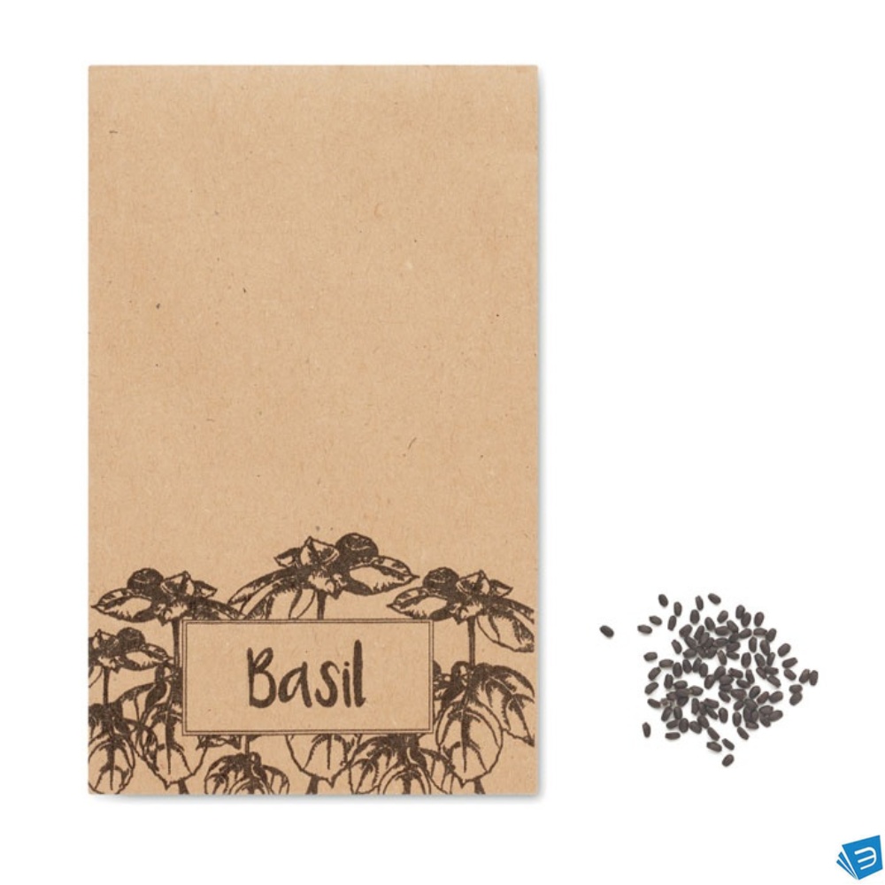 Semi di basilico in busta kraft
