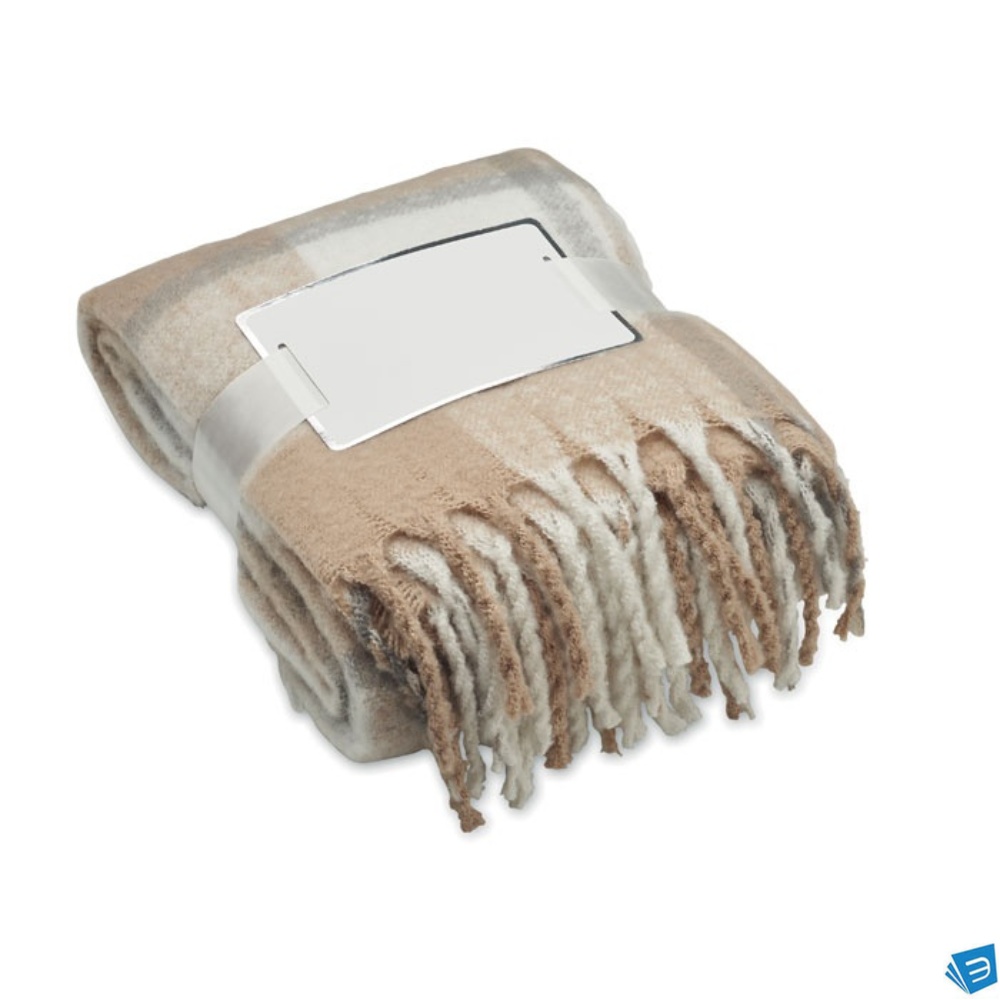 Coperta in mohair a scacchi