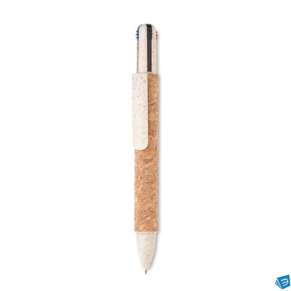 Penna a sfera in sughero con inchi