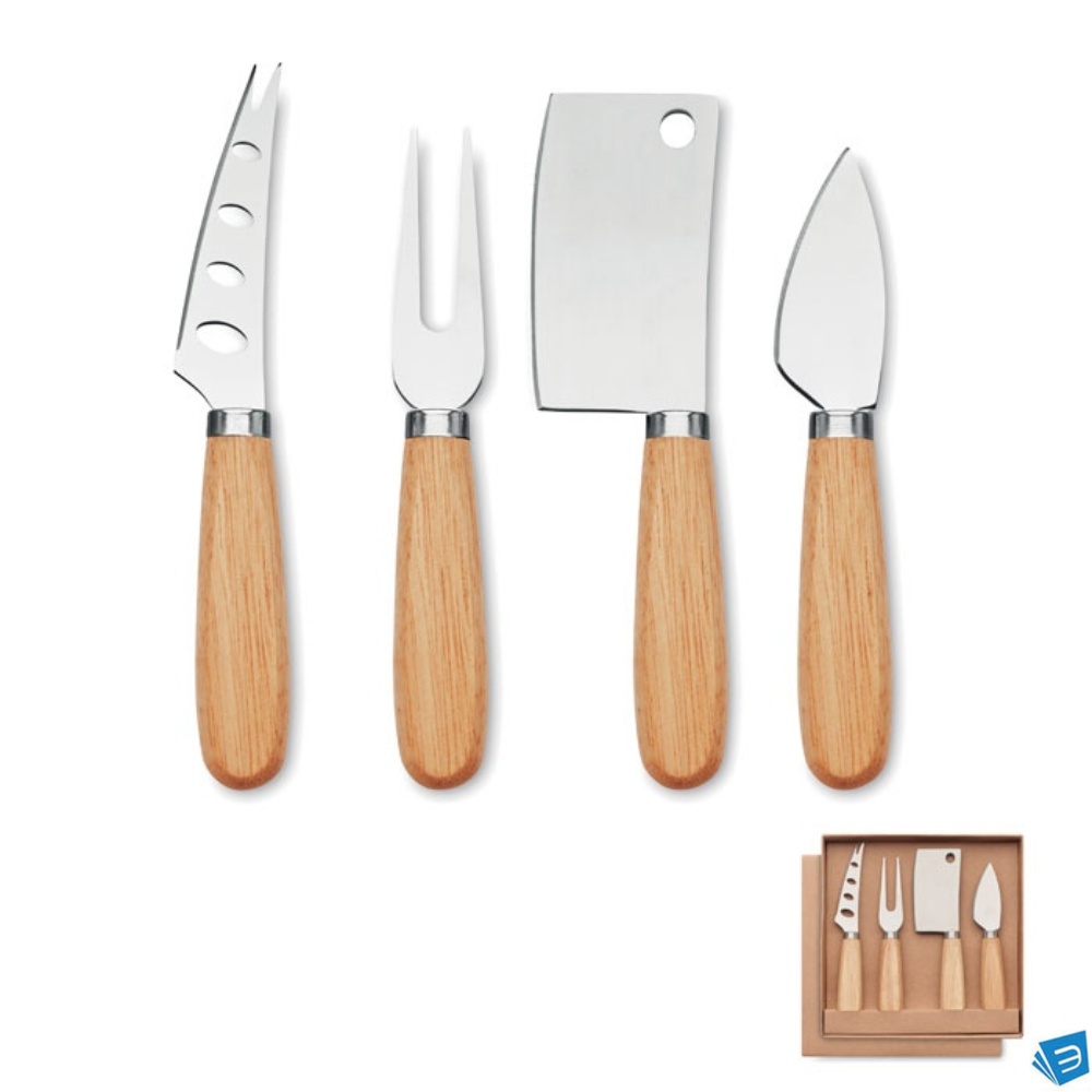 Set di 4 coltelli da formaggio