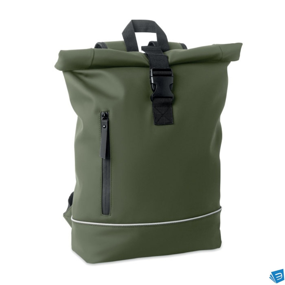 Zaino in PU rolltop per laptop