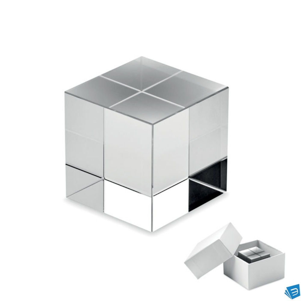 Premio cubo in vetro