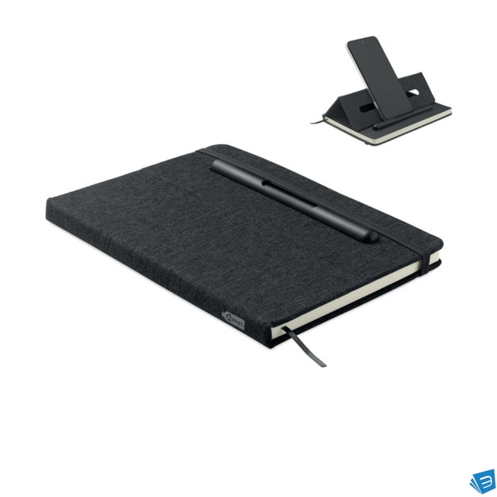 Notebook A5 con porta telefono