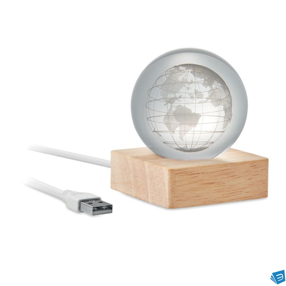 Palla di vetro a globo LED