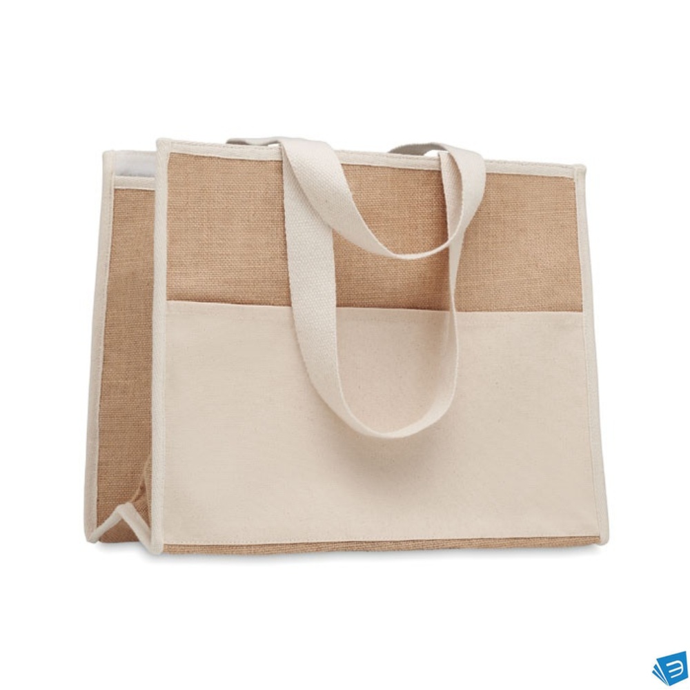Shopper in tela e juta