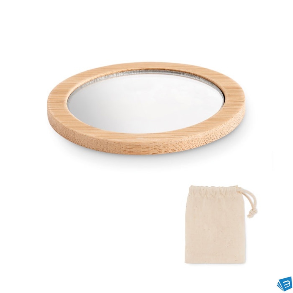 Specchio da trucco in bamboo