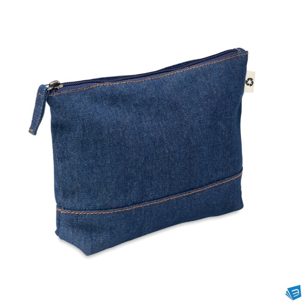 Trousse in denim riciclato