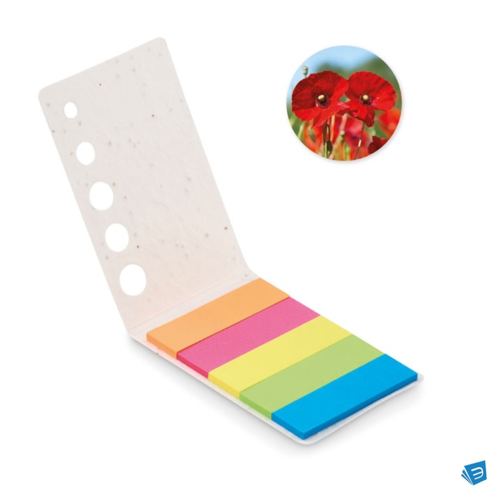 Segnapagina in carta con semi