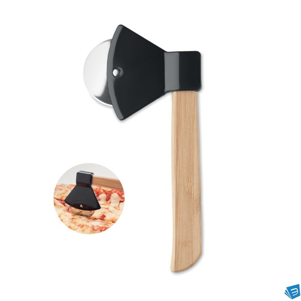 Tagliapizza con manico in bamboo