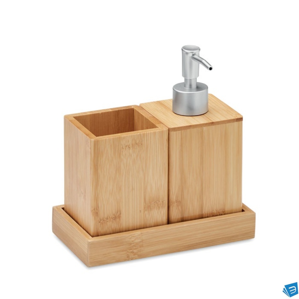 Set da bagno 3 pz in bamboo