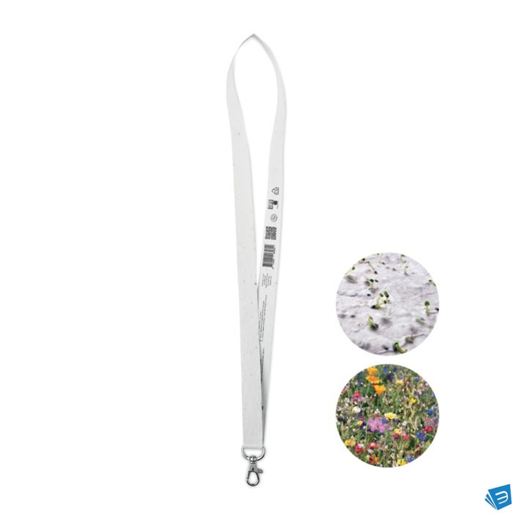Lanyard in carta, con gancio