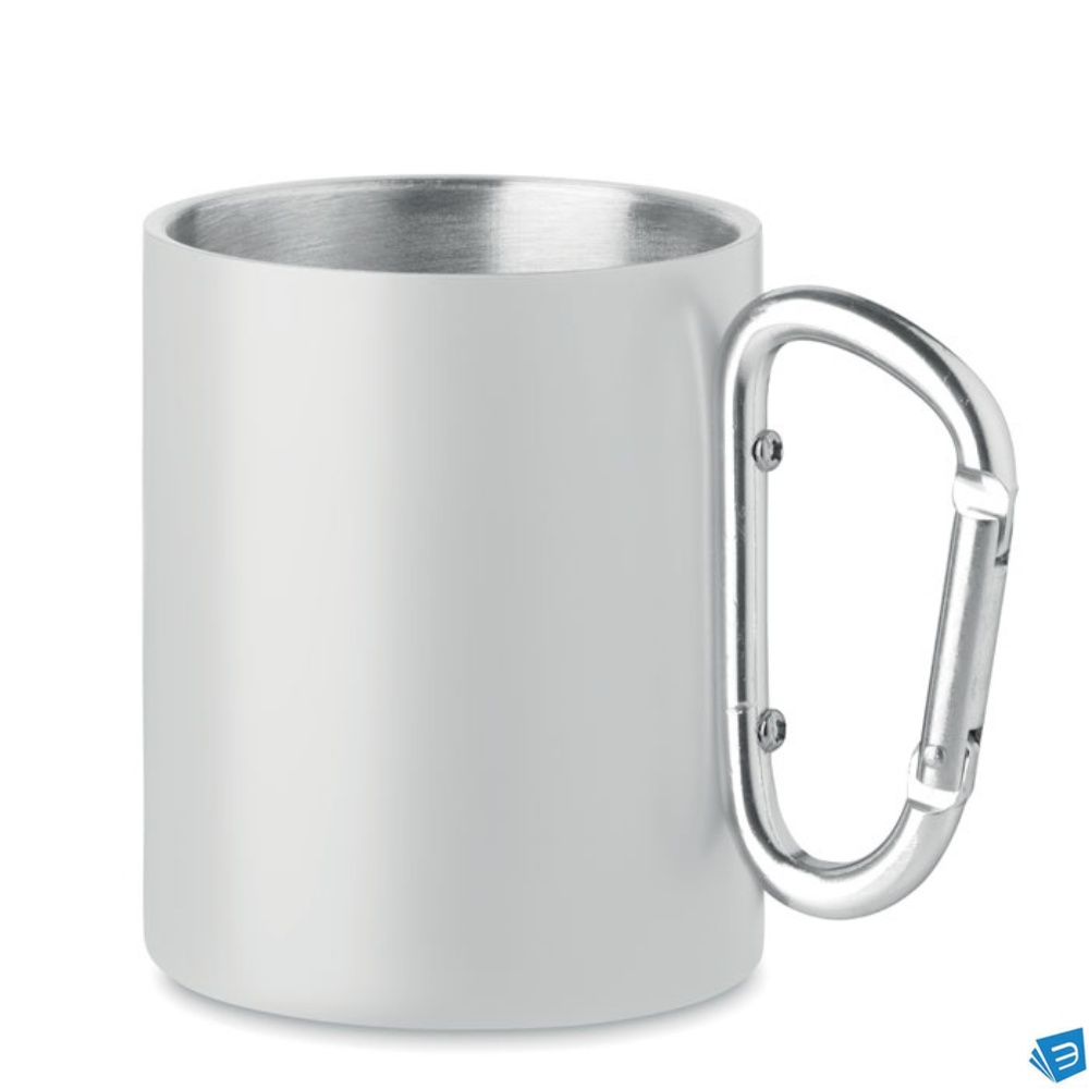 Tazza in metallo c/moschettone