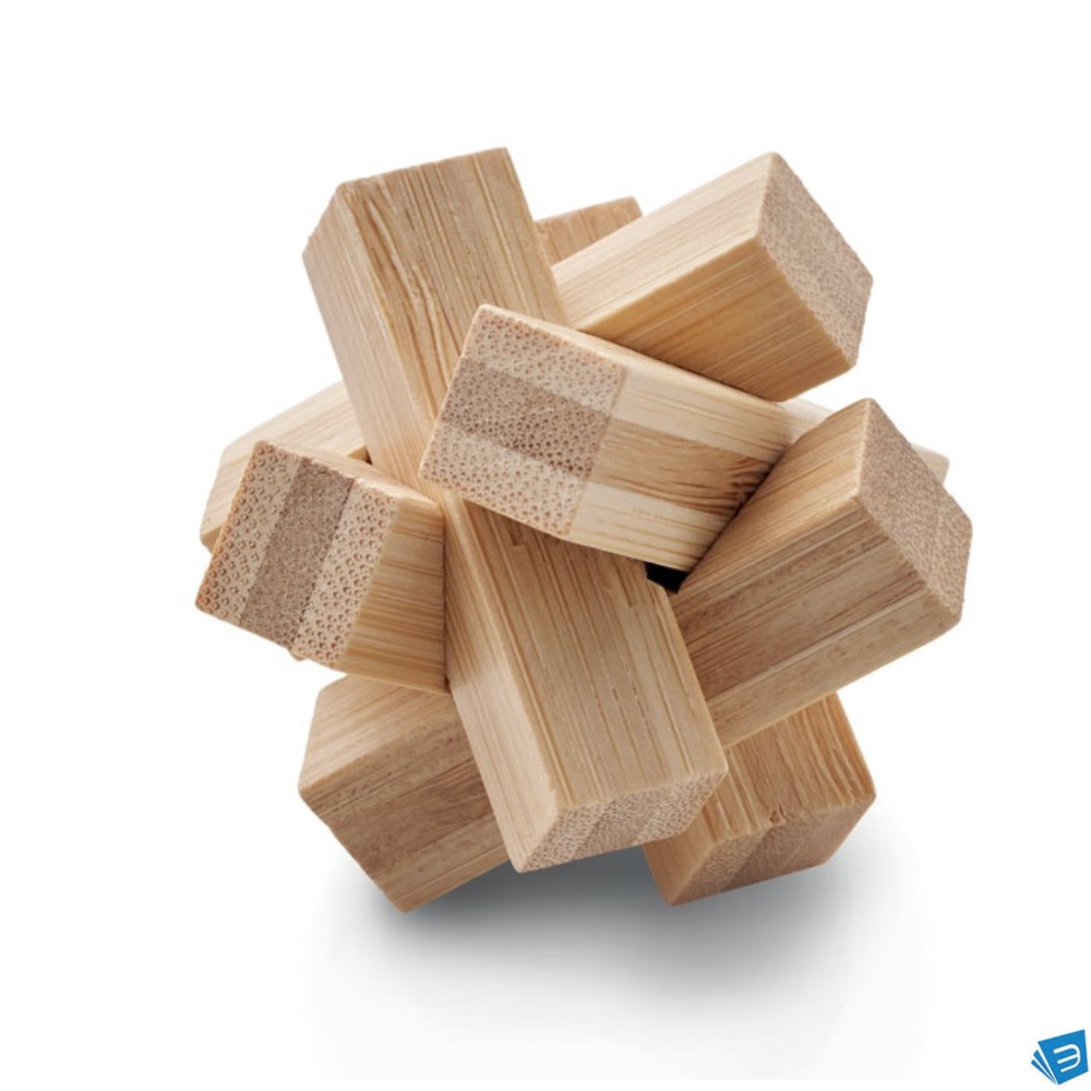Puzzle rompicapo in bambù