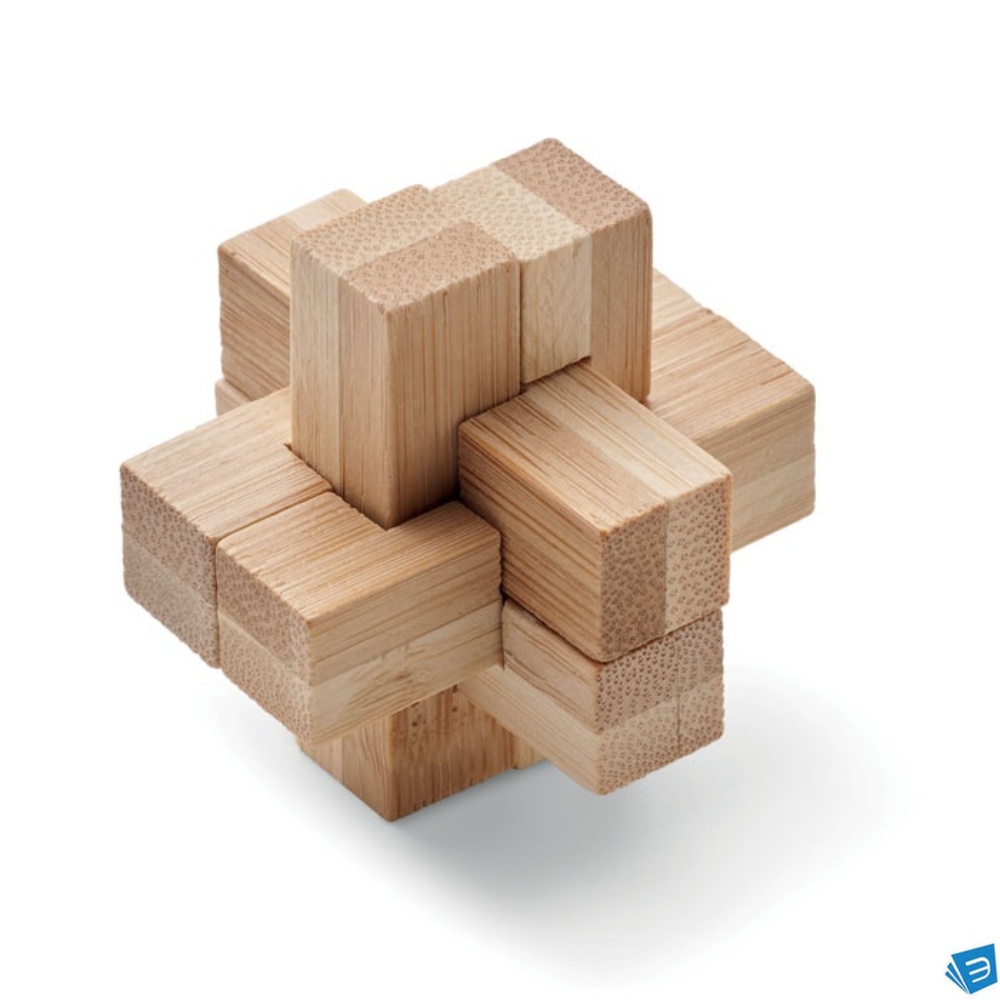 Puzzle rompicapo in bambù