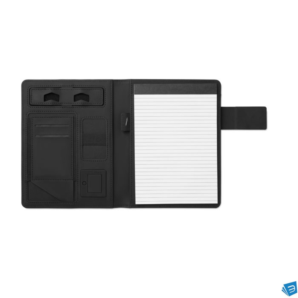 Porta blocco A5 con powerbank