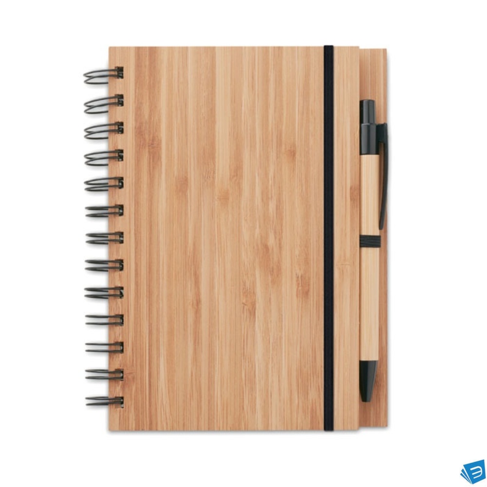 Notebook in bamboo con penna