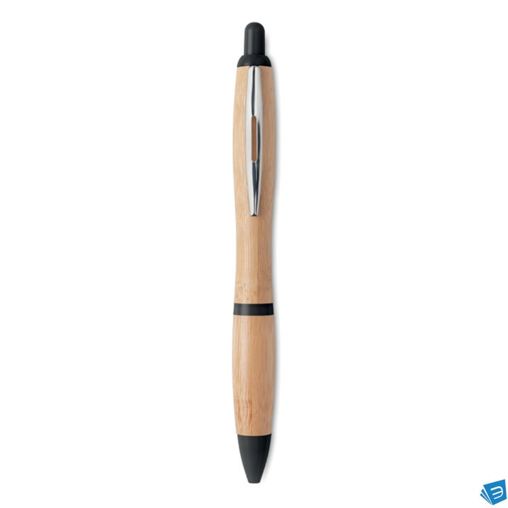 Penna a sfera in ABS e bamboo