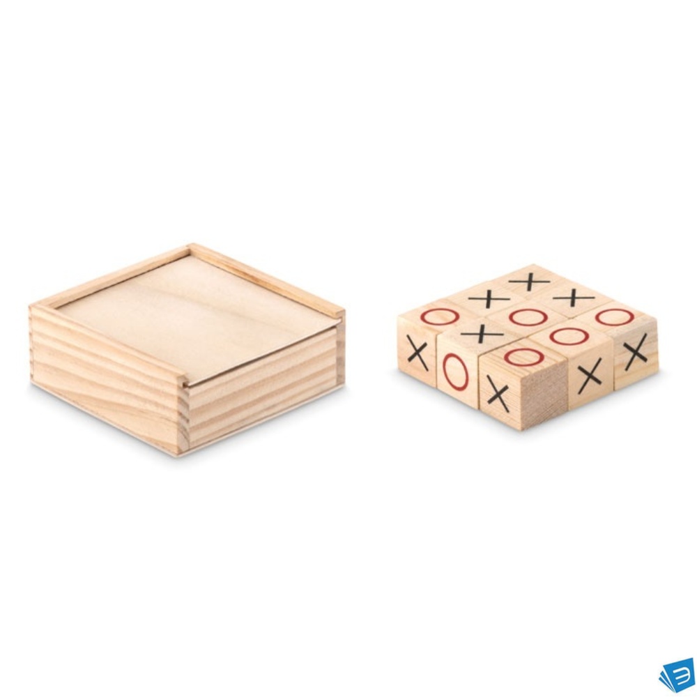 Gioco del tris in legno