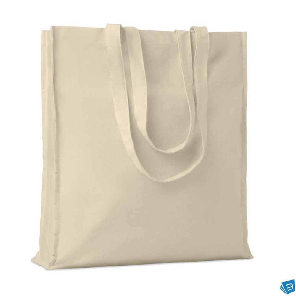 Shopper in cotone c/soffietto