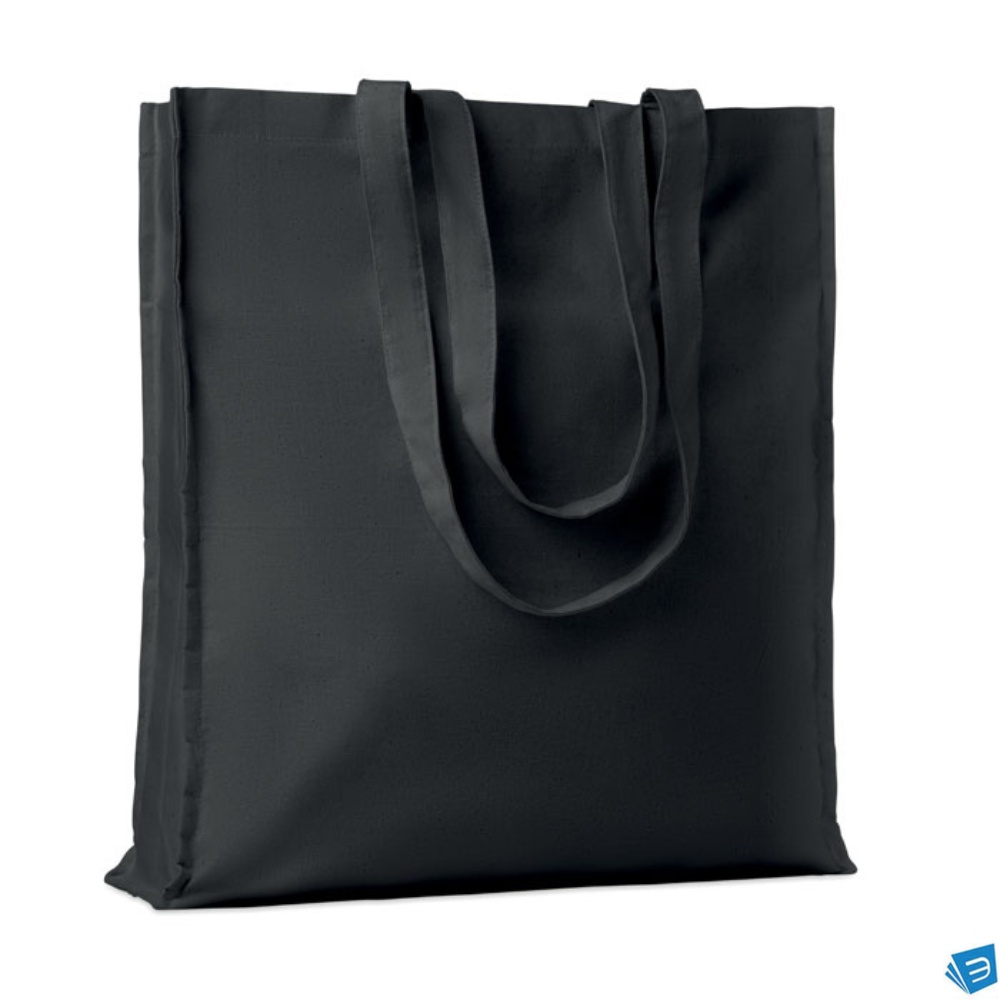 Shopper in cotone c/soffietto