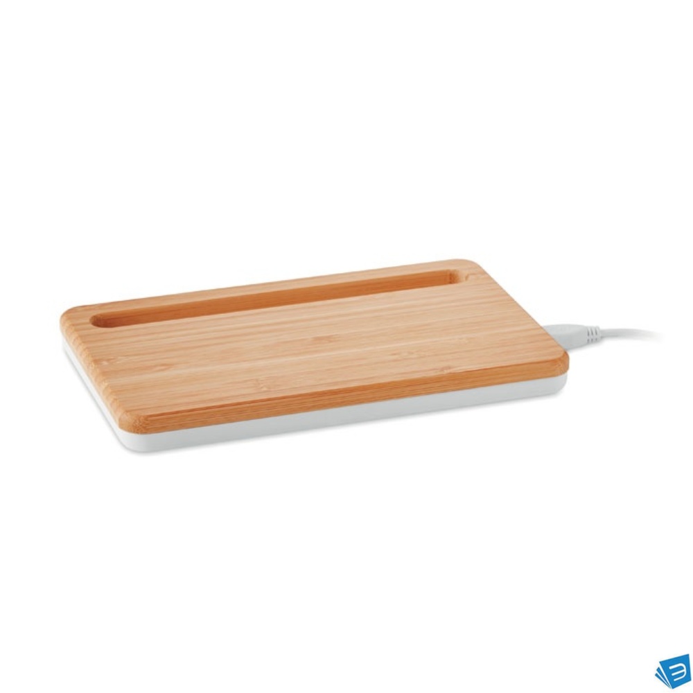 Caricatore wireless in bamboo