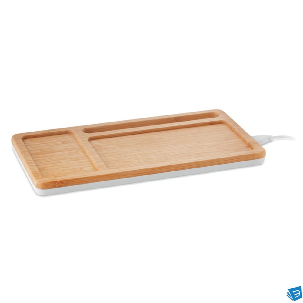 Caricatore wireless in bamboo