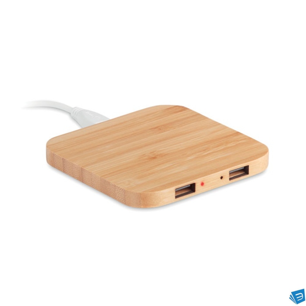 Caricatore wireless in bamboo