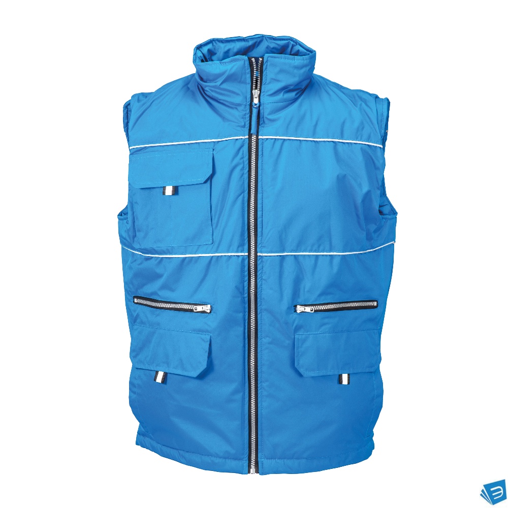 Gilet imbottito di poliestere impermeabilizzato