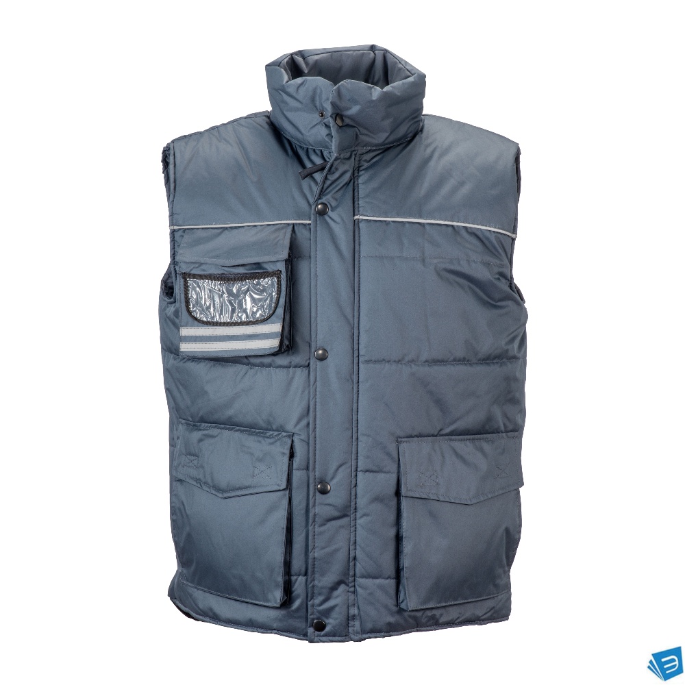 Gilet imbottito di poliestere impermeabilizzato