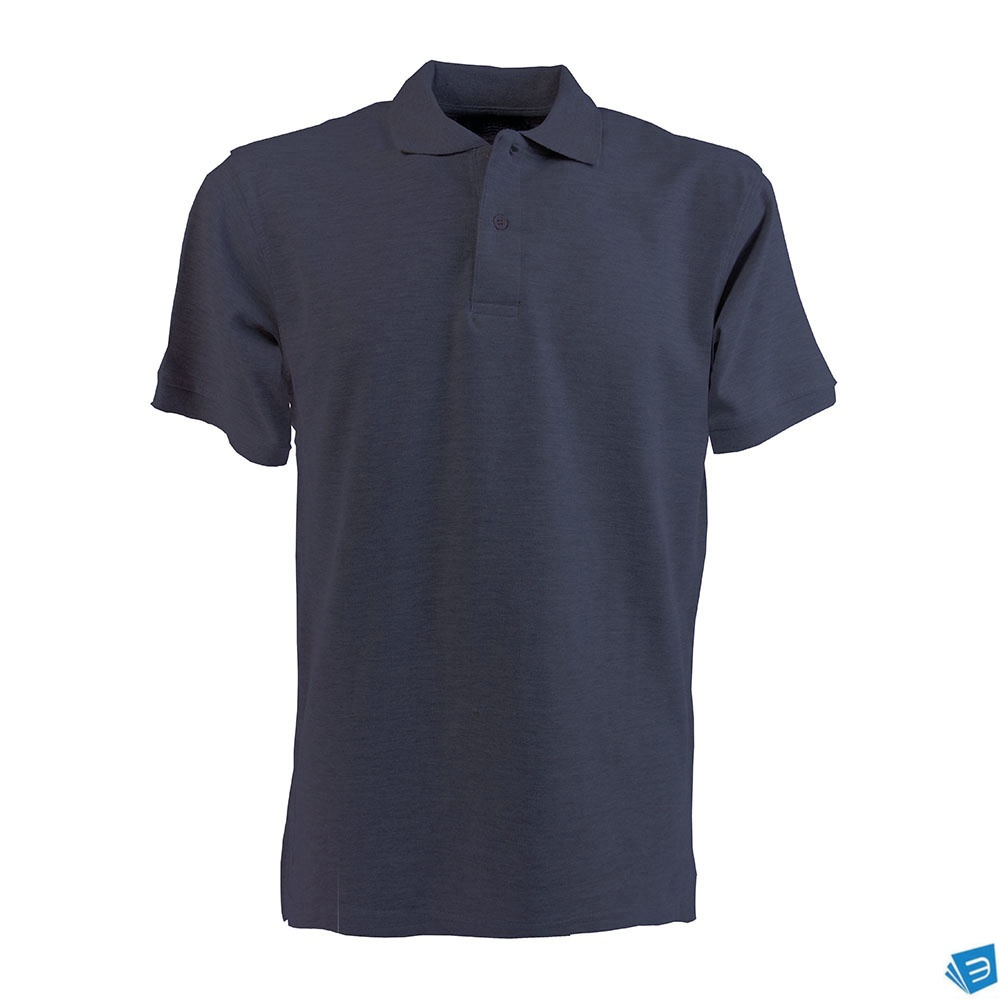Polo piqué di cotone 100% 180 g/m2, manica corta, tinta unita