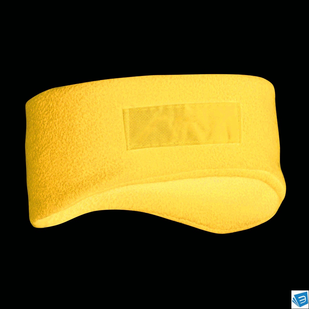 Fascia paraorecchie in polar, con etichetta personalizzabile