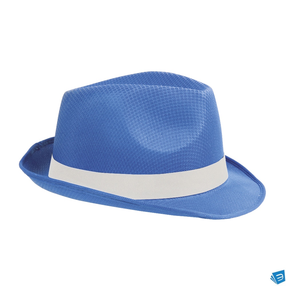 Cappello in poliestere con fascia elastica 2,5 cm applicabile e personalizzabile