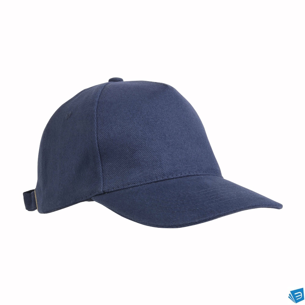 Cappellino in cotone pesante spazzolato, 5 pannelli