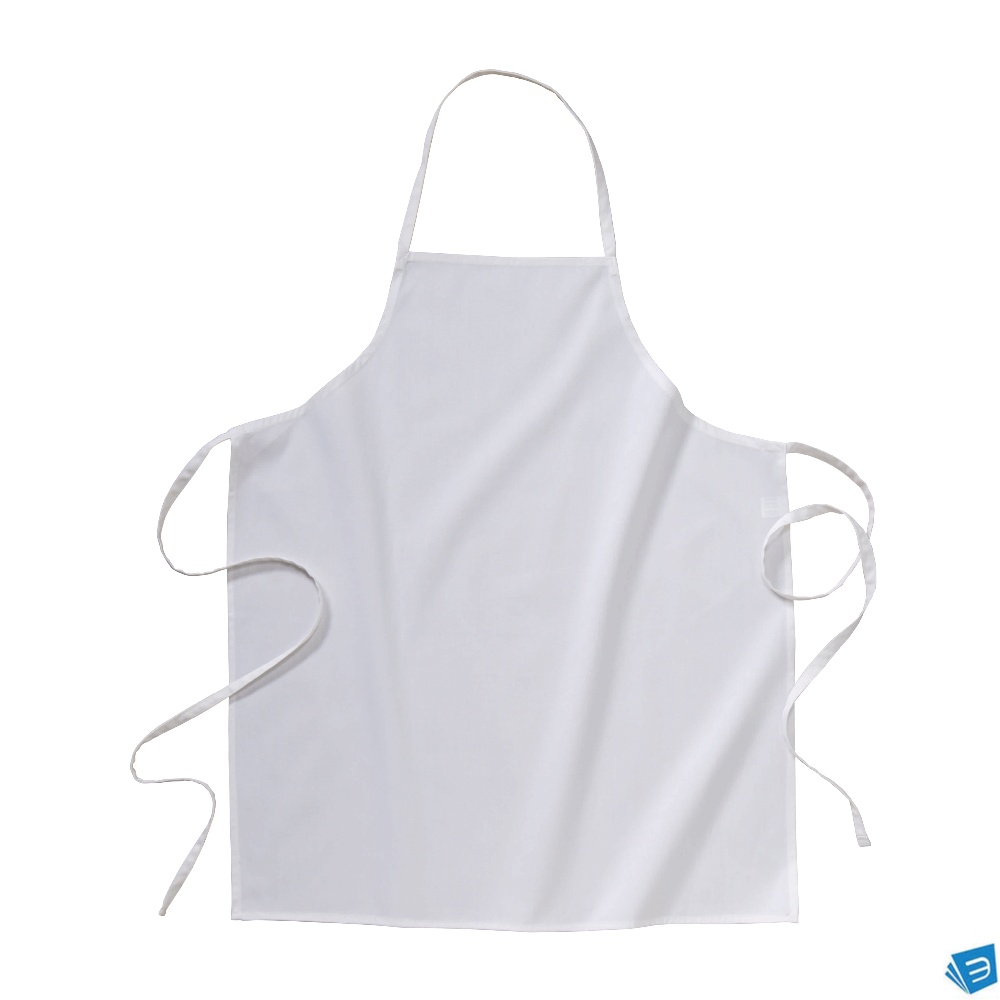 Grembiule lungo bianco 100% cotone