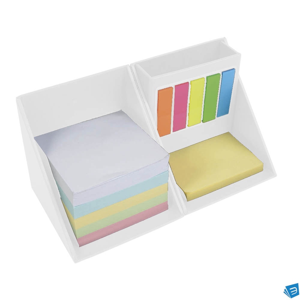 Porta post-it colorati e portapenne a forma di cubo meno resistente