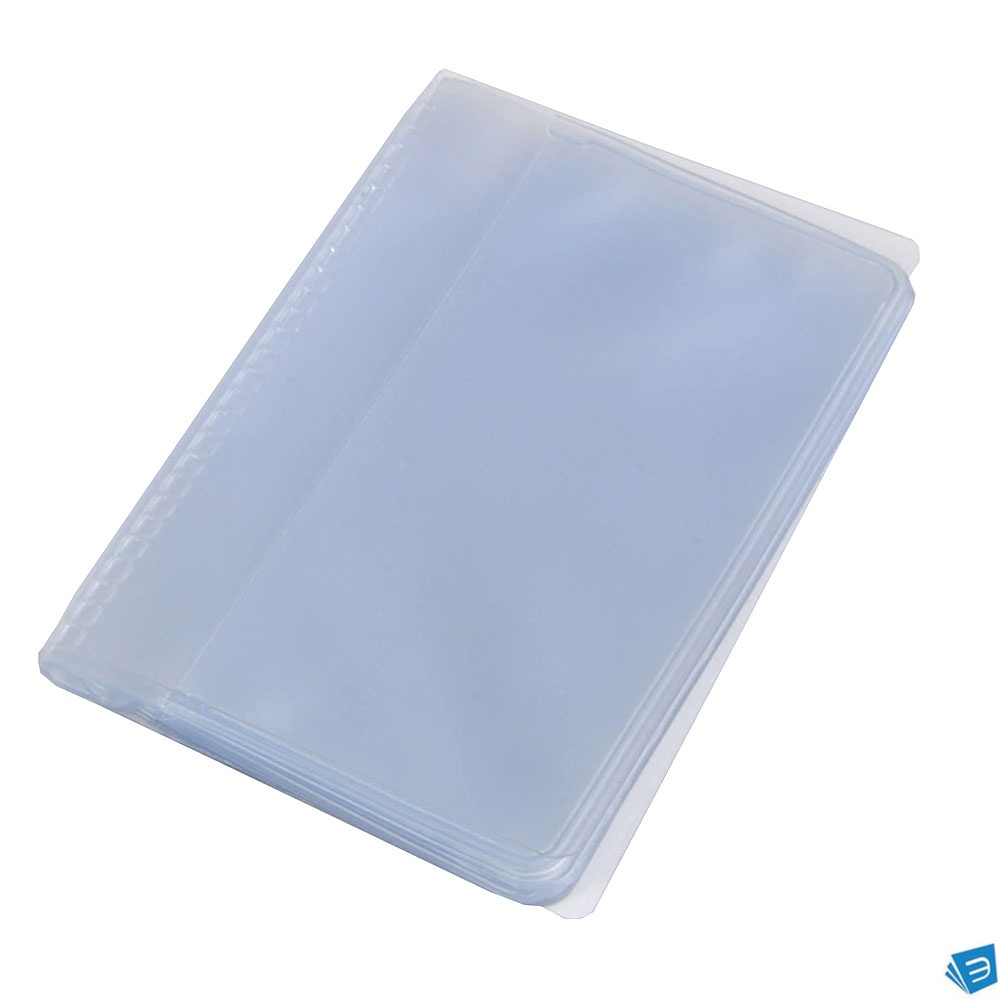 Porta carte di credito / biglietti da visita / carte fedeltà (12 bustine doppie ) in PVC