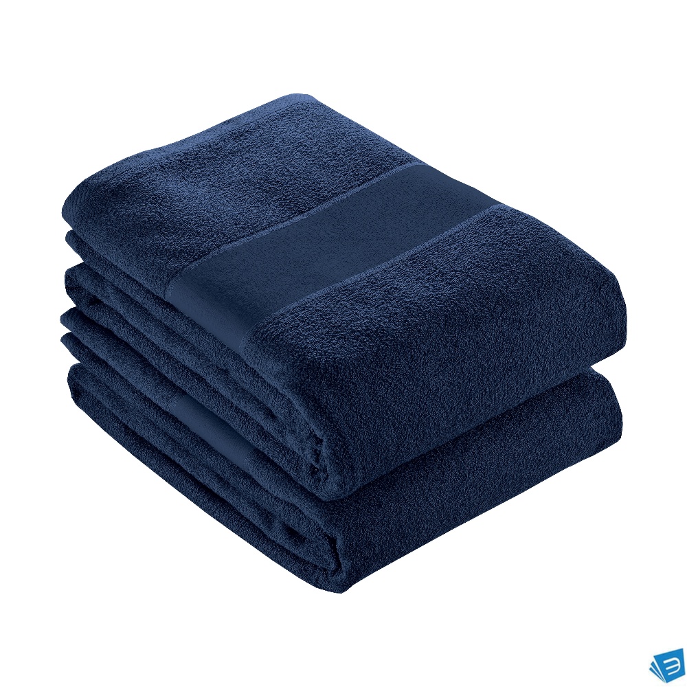 Telo in spugna di cotone 100 % ( 350 gr m2) con banda OPACA stampabile (90x150cm)