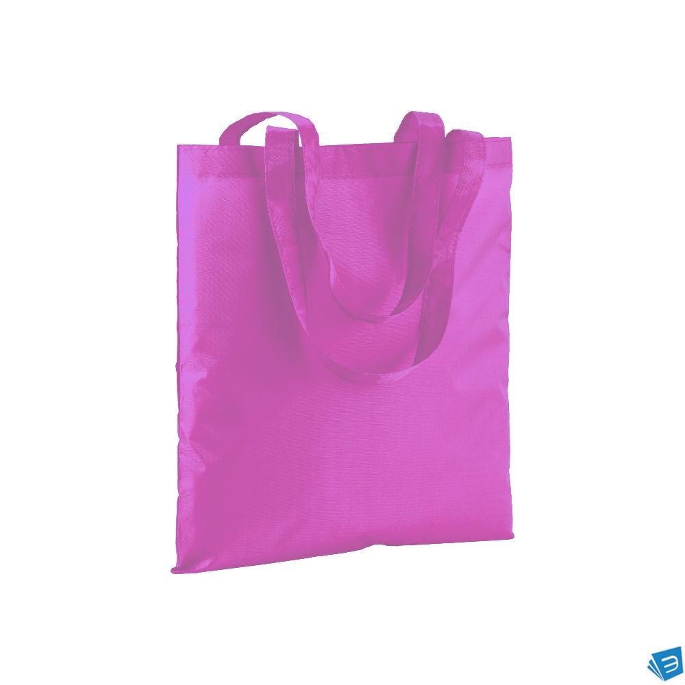 Shopper in poliestere 210T colori fluo, manici lunghi