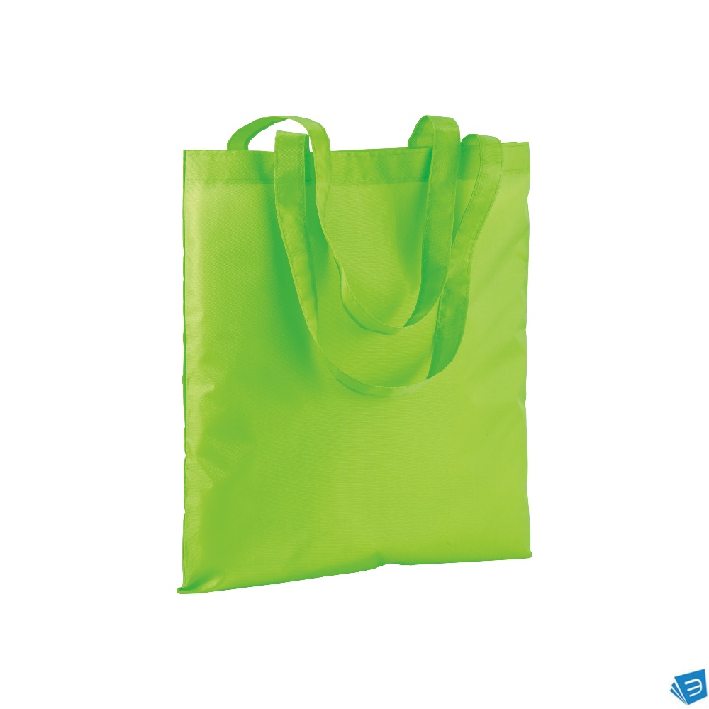 Shopper in poliestere 210T colori fluo, manici lunghi