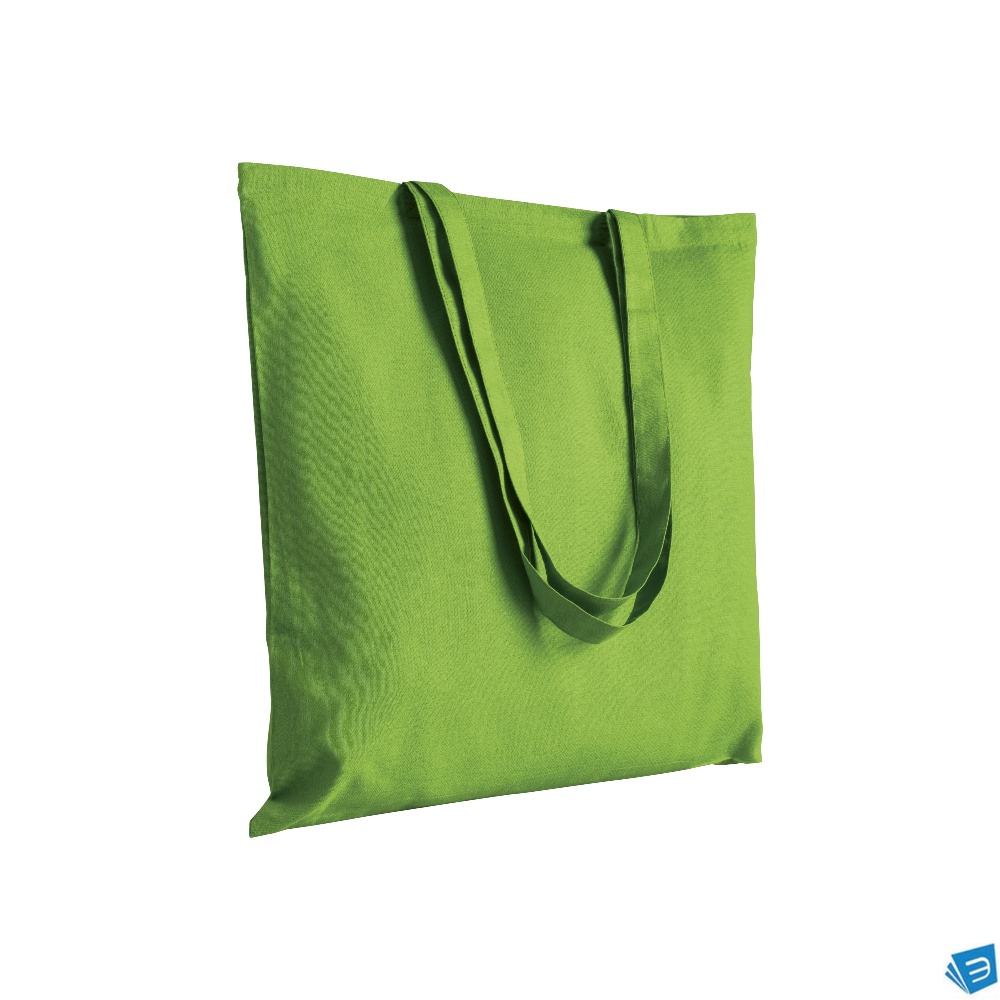 Shopper in cotone 180 g/m2, manici lunghi