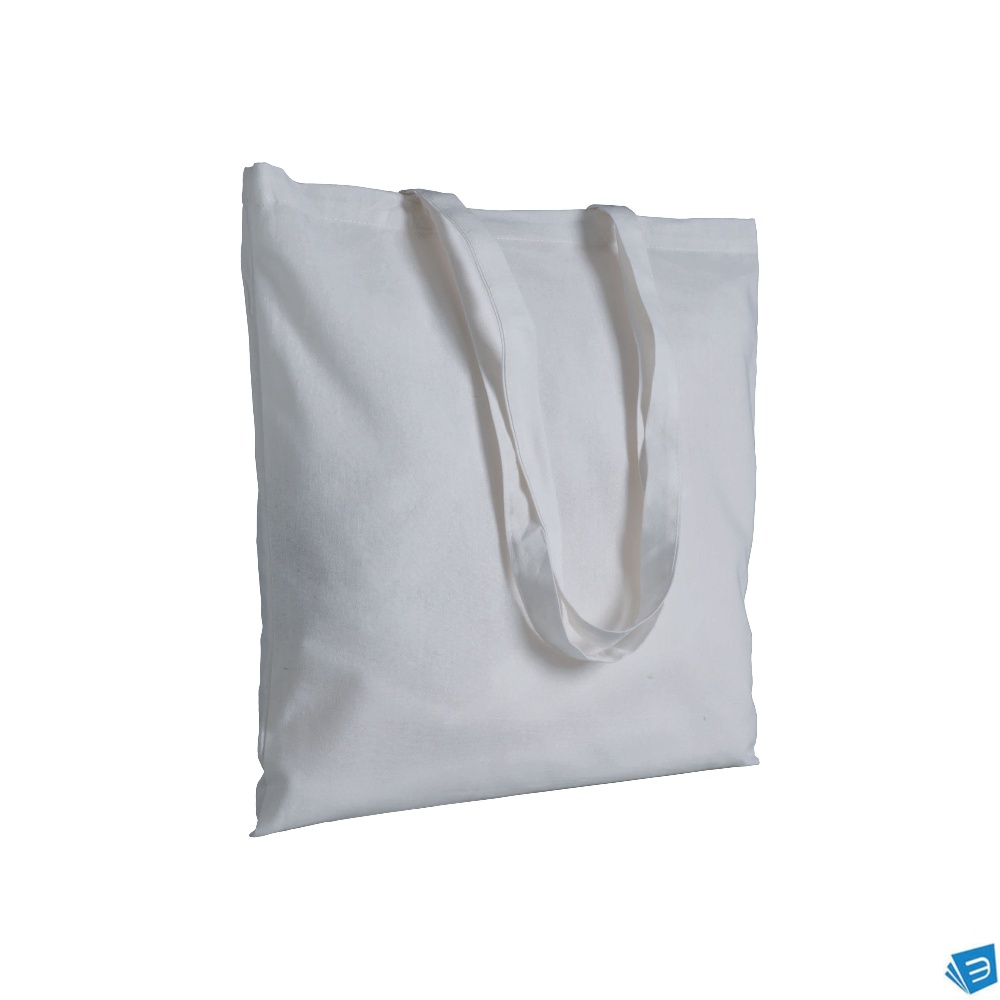 Shopper in cotone 180 g/m2 ,manici lunghi