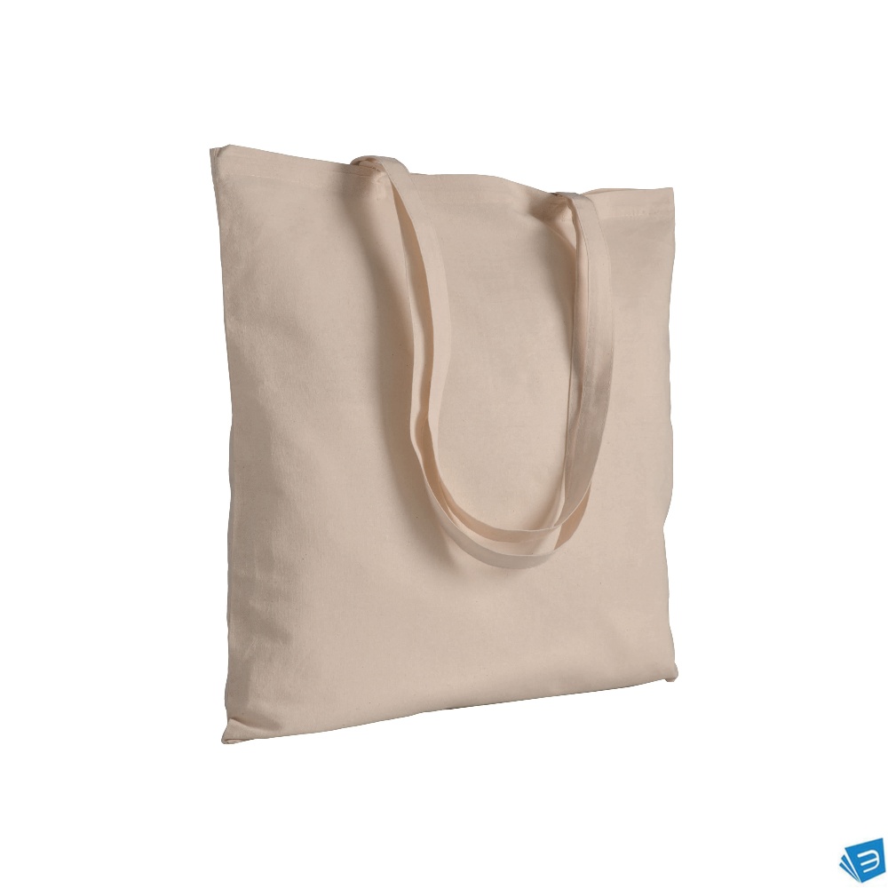 Shopper in cotone 180 g/m2 ,manici lunghi