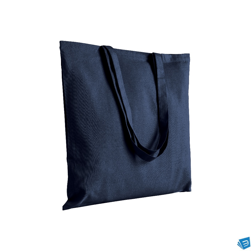 Shopper in cotone 150 g/m2, manici lunghi