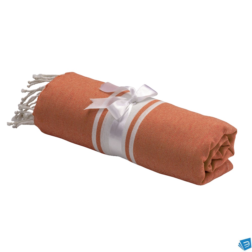 Telo mare/pareo stile Fouta 90% cotone 10% poliestere con frange