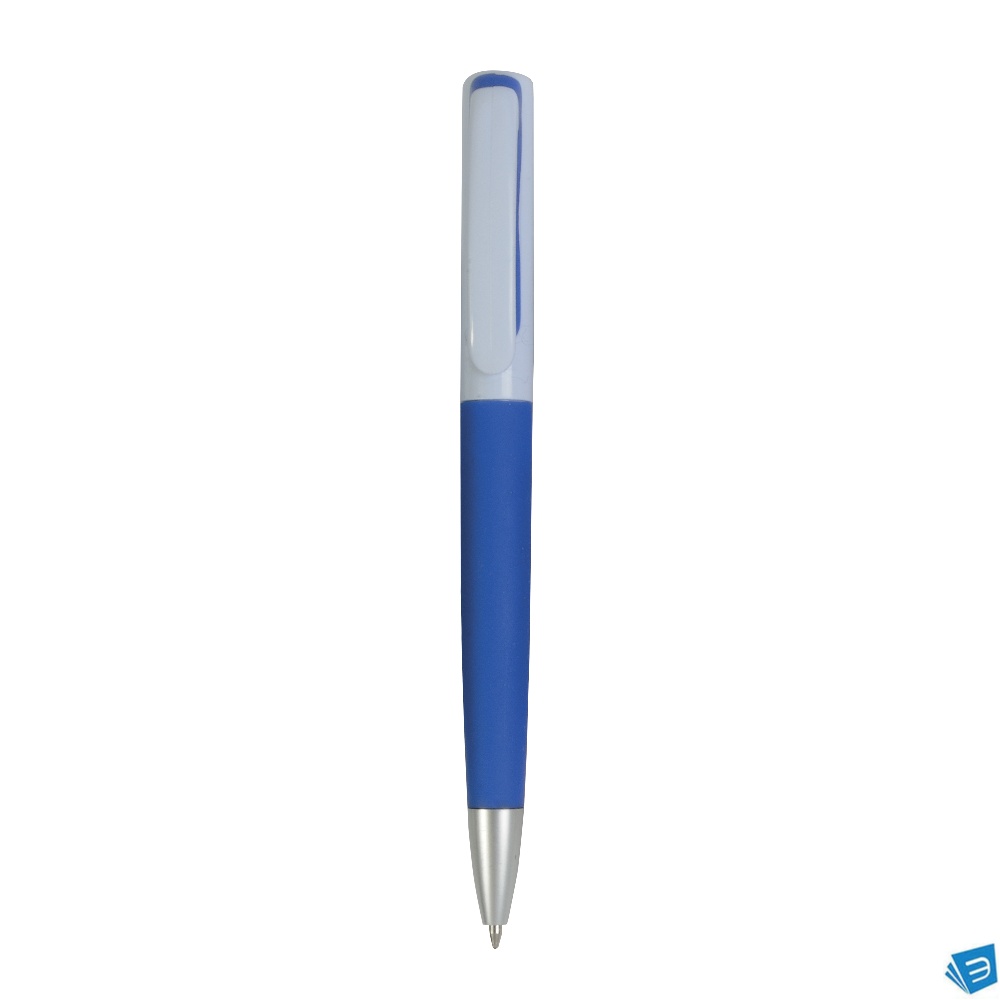 Penna twist in plastica con parte colorata gommata