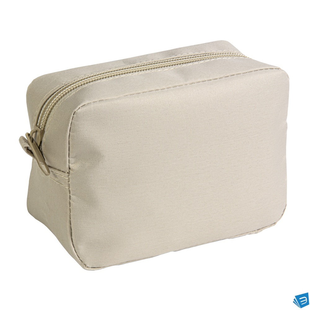 Beauty case in microfibra con chiusura zip